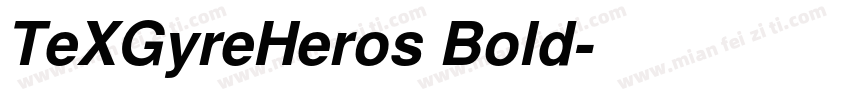 TeXGyreHeros Bold字体转换